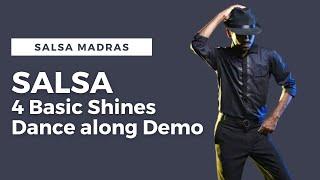 Salsa for Beginners | 4 basic Shines | Arun Pauer | Salsa Madras