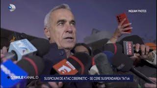 Stirile Kanal D - Suspiciuni de atac cibernetic - se cere suspendarea TikTok! | Editie de seara