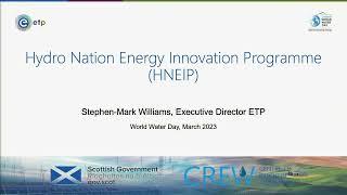 Launch of the Hydro Nation Energy Innovation Programme | World Water Day 2023