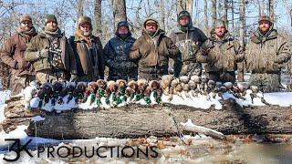 ARKANSAS DUCK HUNTING | FULL 8 MAN IN THE SUN AND SNOW