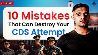 CDS 1 2025 Self Study - Top 10 Mistakes