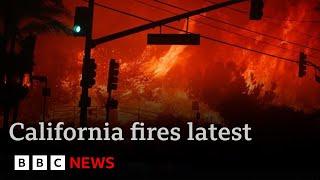 California wildfires latest: 50,000 flee as blaze spreads with “zero containment”  BBC News