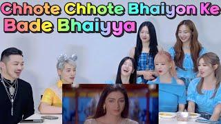 Kpop idol's reaction to watching Indian wedding mv‍️Chhote Chhote Bhaiyon Ke Bade BhaiyyaHASHTAG