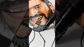 Drawing Thalapathy Vijay in three different styles.