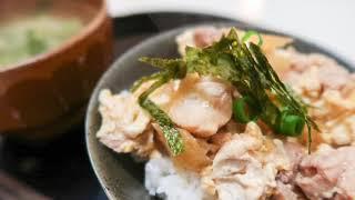 Chicken and egg bowl “Oyakodon  親子丼” Japanese lunch