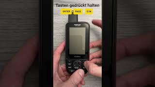 Garmin GPSmap Reset und zurücksetzen auf Werkseinstellungen | GPSmap 62s, 64s, 65s, 66s