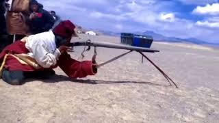 I Found a Real Tibetan Matchlock Musket Shooting | See my description