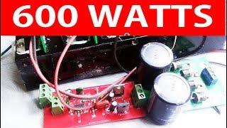 600 Watts SUBWOOFER AMPLIFIER PRACTICAL DEMONSTRATION