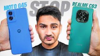 Motorola G45 5G vs Realme C63 5G - Who's the True Budget King? 