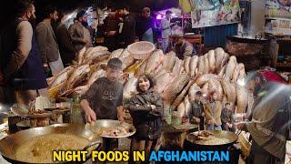 Night Street Foods in Afghanistan: A Culinary Adventure | Afghanistan | Steet foods| 4k