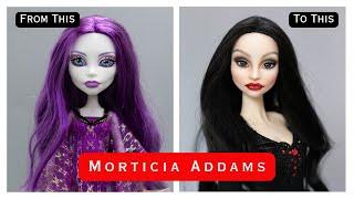 DOLL REPAINT! The Making of Morticia Addams
