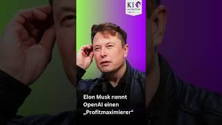 Elon Musk nennt OpenAI einen „Profitmaximierer“ #KI-NachrichtenvonAIvengo #ElonMusk #shorts