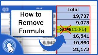 How to Remove a Formula in Excel (The Easiest Way)
