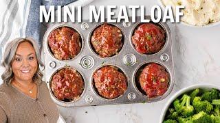 Mini Meatloaf | Quick and Easy Family Dinner!