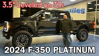 2024 Ford F-350 Platinum 3.5" Carli Backcountry Leveled on 37s- BUBBA Covert Edition