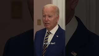 Reporters Ask #presidentbiden If #studentloan Debt Cancellation Plan Is Unfair