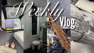 WEEKLY VLOG🫧| living alone as a 19 year old |Braid with me, Bedroom shopping, bedroom makeover pt.1