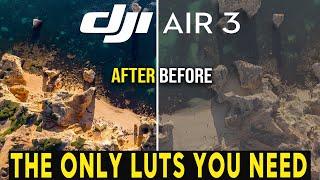 DJI Air 3 LUTS - COLOUR GRADE IN SECONDS!