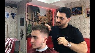 Asmr Barber HAİRCUT NO TALKİNG BY NUMAN(hair trimmer sounds,Scissors,)Saç kesim,Fön,Saca Model verme