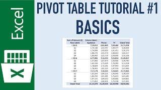 Excel Pivot Table Tutorial - Introduction for Beginners (Part 1)