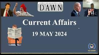 Daily Current Affairs 19 May 2024 National International Current Affairs Today News India Pakistan