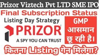 Prizor Viztech IPO Listing day strategy & GMP !