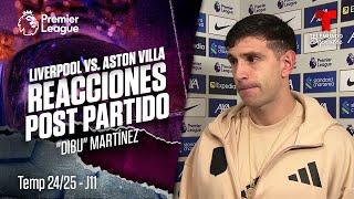 "Dibu" Martínez se pronuncia tras la derrota ante Liverpool | Premier League | Telemundo Deportes