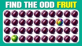 Find the ODD One Out - Fruit Edition | Easy, Medium, Hard - 30 Ultimate Levels | Quizzer Odin