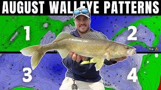 August Walleye Patterns for ANY Lake  (Locations and Presentations)