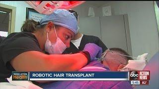 Robotic hair transplant