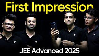 First Impression of JEE Advanced 2025 | LIVE Analysis