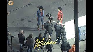 Aerial footage of "Thriller" short film for the upcoming Michael Jackson biopic