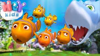 Five Little Fishies  Counting & Numbers Songs for Toddlers | HeyKids - Nursery Rhymes