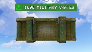 Loot from 1000 military crates in Rust