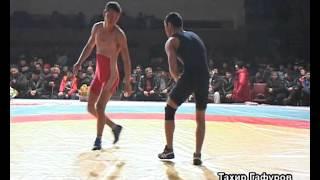 Спорт. Вольная борьба. Чемпионат Кыргызстана-2016. 61 кг 1\32 Дастан Касымов-Бактыбек уулу Шахназар