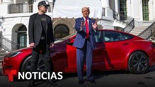 Trump comprará un Tesla a Musk para demostrarle su apoyo | Noticias Telemundo