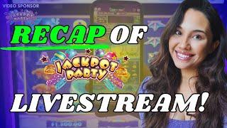 HUFF N' MORE PUFF BONUSES! Jackpot Party Casino Livestream RECAP!   → May 13, 2023