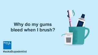 Why do my gums bleed when I brush?