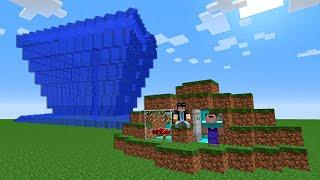 ДОМ НУБА В ГОРЕ ПРОТИВ ЦУНАМИ В МАЙНКРАФТ ! ПРО ПОСТРОИЛ СЕКРЕТНЫЙ ДОМ MINECRAFT МУЛЬТИК