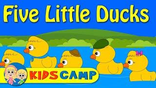 Five Little Ducks Went Out One Day | Nursery Rhymes And Kids Songs by KidsCamp