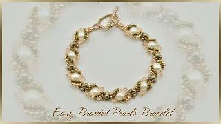 Easy Braided Pearls Bracelet Bracelet