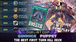 Gimmick Puppet FTK |Full Guide + Gameplay| DuelistCup | Yugioh MasterDuel |