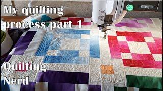 My quilting process part 1 – An example how I decide what to quilt and where + some practical tips