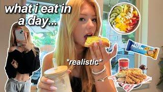 what I EAT in a day as a 15 year old... *realistic and balanced*