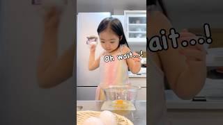 Mom and daughter make a simple sweets