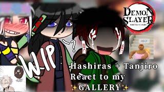 Hashiras + Tanjiro react to my GALLERY || WIP || demon slayer || GCRV || Gacha club