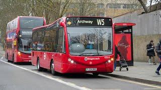 London's Buses around Archway on 28th December 2024