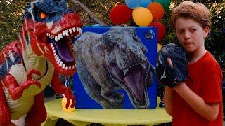 Birthday Party Dinosaur Toys @TRexRanch | Moonbug Kids Explore With Me | Dinosaur Videos for Kids