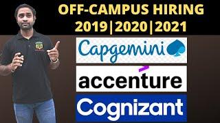 Accenture, Capgemini , Cognizant & teradata off-campus hiring | Batch 2019 | 2020 | 2021