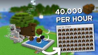 Minecraft Dark And Pale Oak Tree Farm Tutorial 1.21 | Dark Oak Tree Farm - 40,000 Logs Per/h